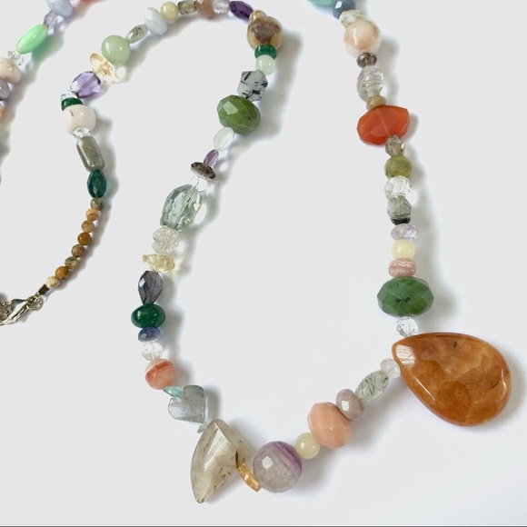 New: Semi Precious Stones Original Necklace - Picture 5 of 16
